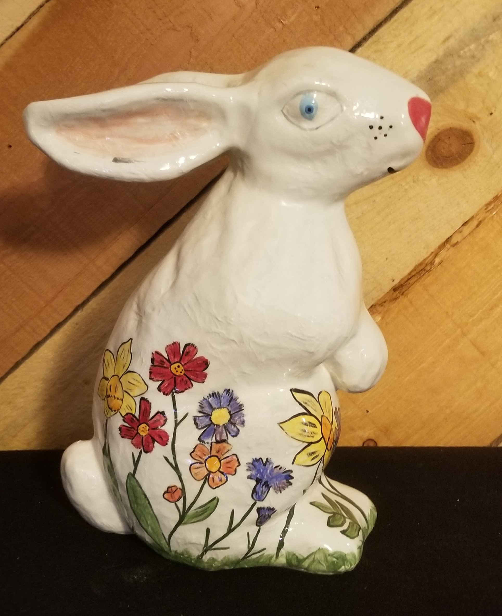 Bunny - big with flowers