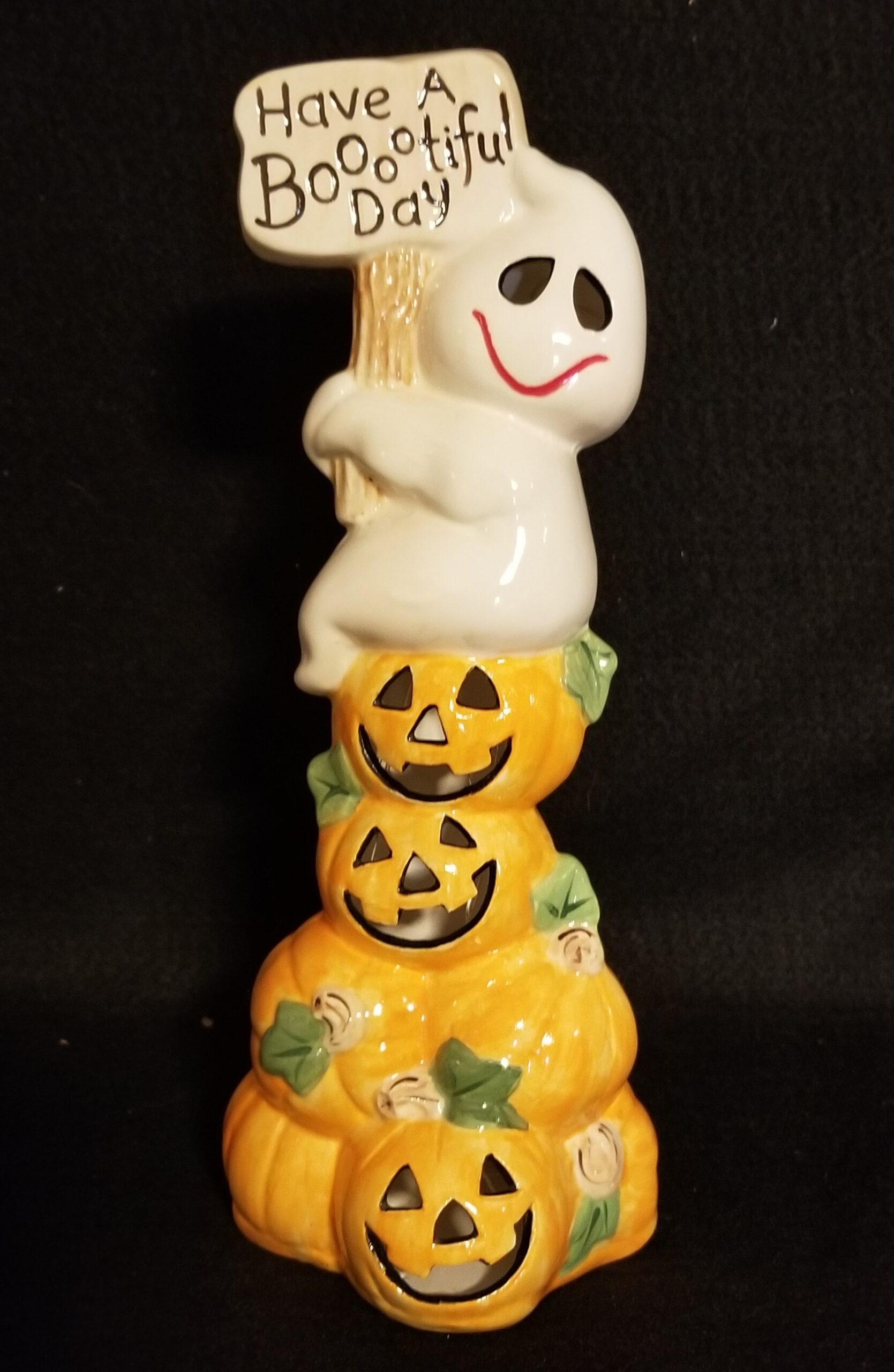 Ghost on pumpkins - 2