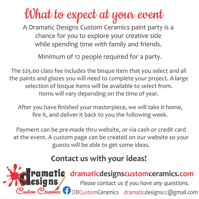 what to expect from your event