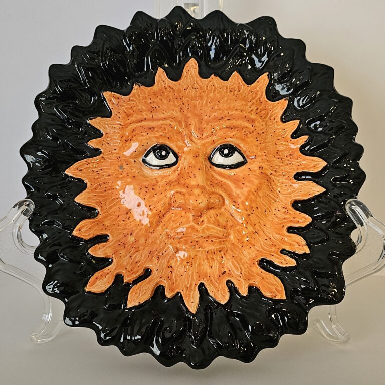 Fire Face Plaque - White background