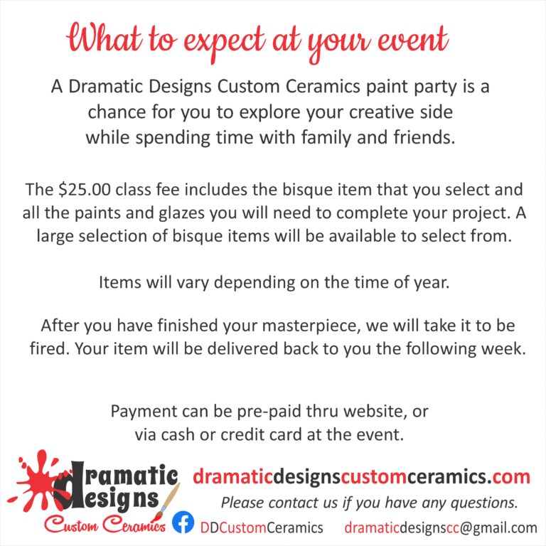 what to expect from your event