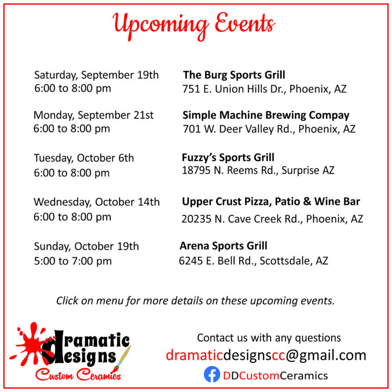 Upcoming Events 9-14-26